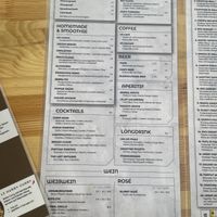 menu drinks  at Cham  in Hamburg