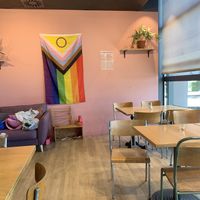 serious pride decorations   at Bakery Bakery - Basel SBB in Basel