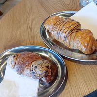 A crookie and a chocolate croissant at Bakery Bakery - Basel SBB in Basel