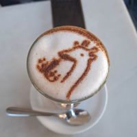 London fog oat tea latte at Lumi in North West London