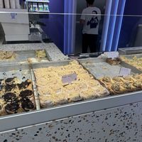 Display with vegan items clearly labeled   at Cinnamood in Oberhausen