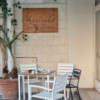 Outdoor seatings at Agricola in Lecce