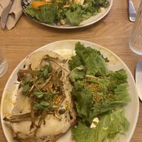 Quiche (top); Mushroom Toast (bottom)  at Pequeno Café e Bistrô - Príncipe Real in Lisbon