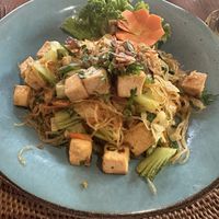 Rice noodles with vegetables and tofu   at Cafe Wayan & Bakery in Ubud