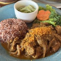Mushroom and tempeh curry   at Cafe Wayan & Bakery in Ubud