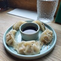 Veggie gyoza at Suki Suki in Manchester
