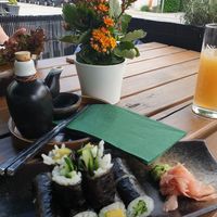 Avocado sushi and cucumber sushi at Jadevie Cuisine in Rosenheim