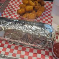 Vegan cheese steak and tots at Vegan Junk Food DMV - Ghost Kitchen in Silver Spring