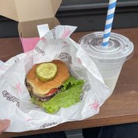 Chicken sandwich and vanilla milkshake!   at Bubbie's in Arlington