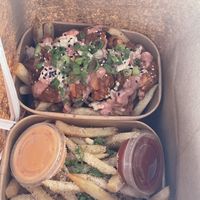 Buffalo Fries, Parmesan Garlic Herb Fries   at Bubbie's in Arlington