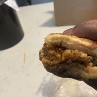 Chicken and waffles  at Bubbie's in Arlington