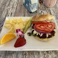 The Classic Burger at The Sanibel Sprout in Sanibel