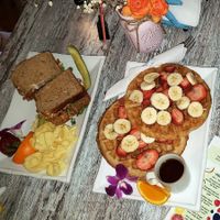 Waffles and BLT at The Sanibel Sprout in Sanibel