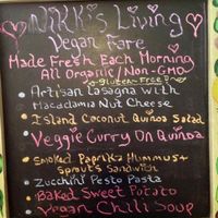 menu board at The Sanibel Sprout in Sanibel