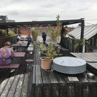 Het dakterras  at LYNfabrikken in Aarhus