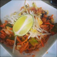 Vegan pad thai at Salt Shaker Deli in Lunenburg
