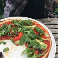 Vegan Pizza at Salt Shaker Deli in Lunenburg
