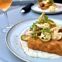 Tofu mit Blumenkohl   at Les Mauvaises Herbes in Quebec