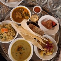 Thali vegano at Govinda in Milan