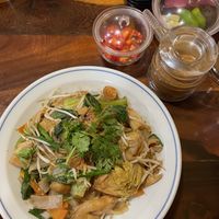 Pan-fried noodles  at Am Thuc Chay 68 in Ho Chi Minh City