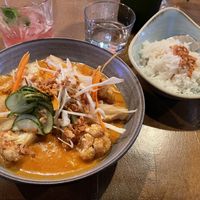 tempeh curry  at XOXO in Helsinki