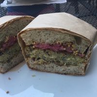 Vegan ";egg"; sandwich  at Kitchen Table in Omaha