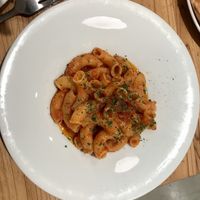 Rigatoni Arrabiata (chili tomato saucel)  at Craft Beer Market in Kyoto