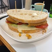 Milanese sandwich   at La Loca de Enfrente in Madrid