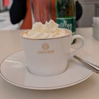 Wiener Melanch at Cafe Sacher in Salzburg