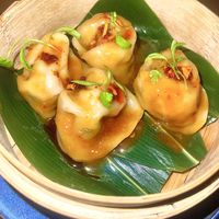 vegan Dan Dan dumplings (uses daring chicken)  at Komodo  in Dallas