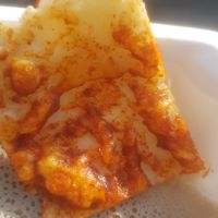 Sourdough flatbread at Rekebot Ethiopia in Newcastle Upon Tyne