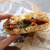 Vegan salmon sandwich at Bertschi Bäckerei in Kloten