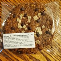 Oatmeal ChocoChip Vanilla Cream Cookie at COB Vegan Baked Goods in Carlisle