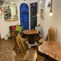 cute interior   at Café Vida in La Paz