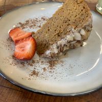 Carrot cake  at Café Vida in La Paz