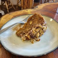 Carrot cake at Café Vida in La Paz
