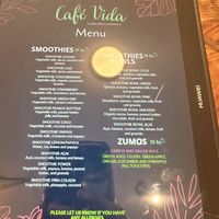   at Café Vida in La Paz
