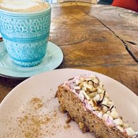Carrot cakee  at Café Vida in La Paz