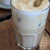 Iced Latte with Soy Milk at Café Vida in La Paz