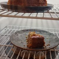 Carrot cake, Banana cake and Protein balls at Café Vida in La Paz