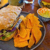 Tempeh at Café Vida in La Paz