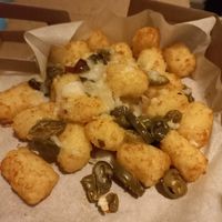Vegan cheese potato tots with jalapeno at Papa John's in West Wickham