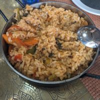 Vegan risotto at 139 Pavilion in Giza