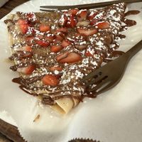Strawberry vegan Nutella crepe  at La Crepe Du Jardin in Los Angeles