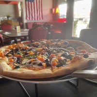 Vegan Veggie Pizza 🤤  at Sauced Pizzeria in San Diego