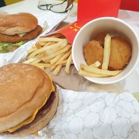 Not big chicken nuggets $9.90, American fries $5.90 at Mr.Charlie's - Sydney in Redfern