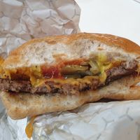 Not a cheeseburger $13.90 YUMM at Mr.Charlie's - Sydney in Redfern