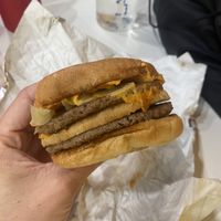 Double burger   at Mr.Charlie's - Sydney in Redfern