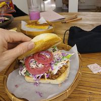 Smokey BBQ Pulled Jackfruit Burger at Jhoii Local Eats in Sanur