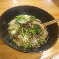 Mushroom noodle soup 8/10 at Yunnan Vegetarian Noodles Shop - หงส์หงส์บะหมี่ยูนนาน in Chiang Rai
